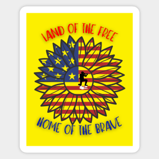 Land Of The Free Sticker